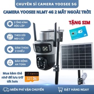 Yoosee Solar Camera with 2 Eyes, Use 4G Sim, 2-Way Talk, Color Night Vision,