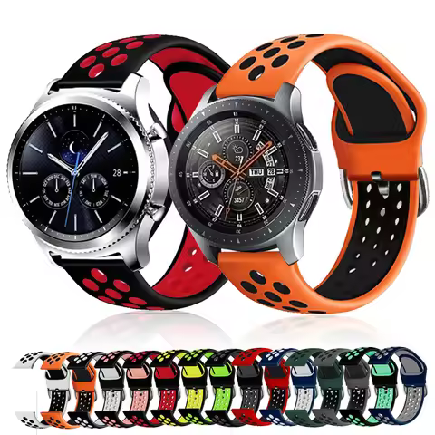 22mm Watch Band Silicone Strap fashion Suitable Designer For Huawei FOR Nike Two Color Straps for Sa