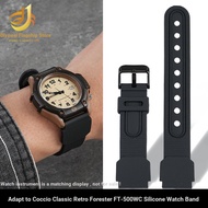 Suitable for Casio Forester Classic Retro Forester FT-500WC Silicone Watch Strap 19mm