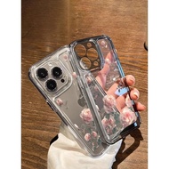 Pink Rose flower Soft Case hp OPPO Note 70 C71 C75 A5 2025 A5X A3X A5i C75x 14F 14 A60 Reno 11F Real