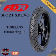 [ Ready] (100% Ori) Ban Luar Tubeless Fdr Sport Xr Evo 100/80 Ring 14