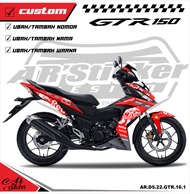 Decal Supra GTR 150 Hologram Pelangi Chrome - Stiker Dekal Honda GTR 150 Full Body Desain RED BULL 0