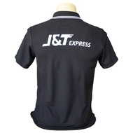 suncolor mall เสื้อโปโลขนส่ง J&T คอปกสีดำ มี7ไซส์ S-3XL ใส่ได้ทั้งญ-ช สต็อกพร้อมส่ง!!!