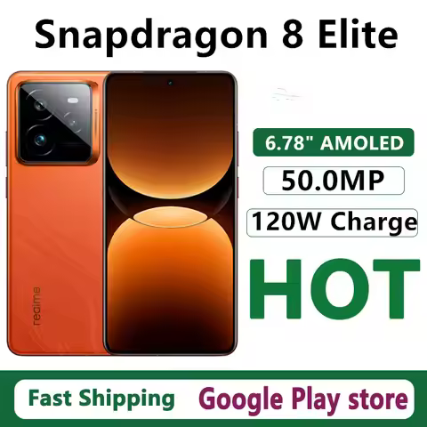 Original Realme GT 7 Pro Mobile Phone IP69 Waterproof 50.0MP Camera 6500mAH 120W Charge 6.78" AMOLED