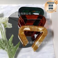 個性誇張樹脂手鐲復古開口花紋幾何手鐲 玉髓玳瑁色手環