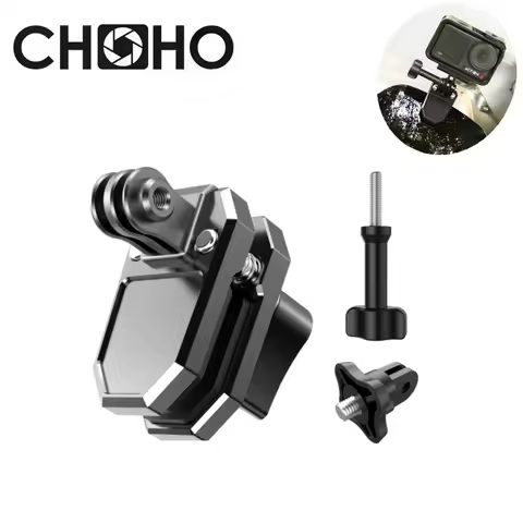 Motorcycle Windshield Clamp Aluminum Clip Vlog Mount For GoPro 13 12 Insta360 Go Ultra DJI Osmo Nano