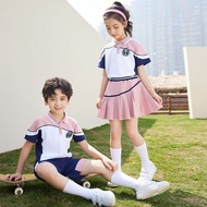Kindergarten Uniform Suit Class Uniform Primary School Student Summer British Style School Uniform S