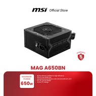 MSI POWER SUPPLY MAG-A650BN 650W (พาวเวอร์ซัพพลาย) [Pre-Order จัดส่งภายใน7-15วัน]