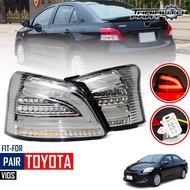 มีของพร้อมส่ง ไฟท้ายแต่ง LED รุ่น โตโยต้า วีออส TOYOTA VIOS ปี 2007 - 2013 1 คู่ พร้อมชุดสายไฟ กดเลื