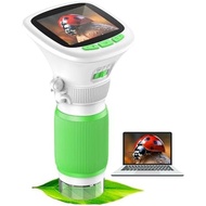 Microscope for Kids, EDCREATY 200X-1000X Portable Pocket Handheld Microscope, 2.4 High-Definition Sc