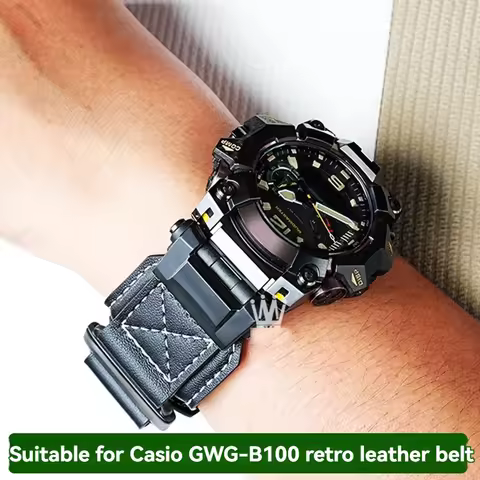 for Casio G-SHOCK third-generation Big Mud King 5713 GWG-B1000 series modified retro trendy leather 