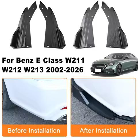 Car Rear Bumper Spoiler Lip Diffuser Side Skirt Splitter Wrap Angle Anti-Crash For Benz E Class W211