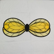 Children's Bee Butterfly Wings Gold Glitter Painted Elf Back Wings Stage Performance Props