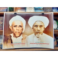 Poster Habib Sholeh Tanggul And Habib Abu Bakar Gresik Jumbo Glossy Slippery 72x51 cm2