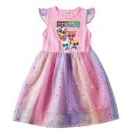 SuperKitties Baby Girl Princess Dress Baby Birthday Dress Sleeveless Girl Dresses Baby Girls Clothin