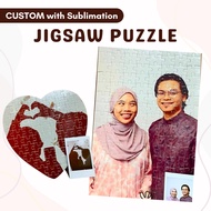 custom puzzle personalised puzzle gift box jigsaw puzzle a4 love hadiah