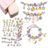 Crystal Bracelet Set DIY Kids Jewelry Unique Bracelet Gift for Girls Christmas Birthday Gift with Jewelry Box