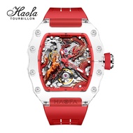 HAOFA 2323 3D Dragon & Horse Crystal Automatic Watch