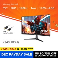 PRISM+ X240 (1500R) 24 180Hz 1ms Curved FHD [1920 x 1080] Adaptive Sync Ready Gaming Monitor