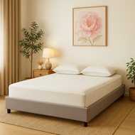 Furniture Mart OWEN queen size fabric platform bed base/ katil queen/ queen bed frame/ divan bed