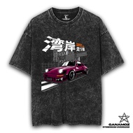 GANAMOZ PORSCHE 930 Stone Wash Oversize Unisex Car T-shirt | Women's Oversized T-Shirt | Men's overs