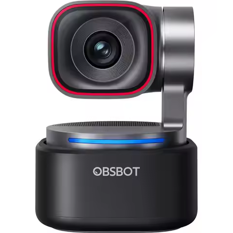 new OBSBOT Tiny 3 AI-Powered PTZ 4K Webcam, Compact 4K USB PTZ Webcam with 4x Zoom