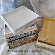 Dulang Papan Dulang Pallet Exclusive Wooden Wedding Tray GKDL / Dulang hantaran berukir