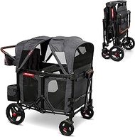 Radio Flyer Voya XT Quad Stroller Wagon, 4 Seater Wagon Stroller for Kids, Baby Stroller Wagon