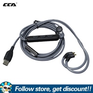 สายหูฟัง JT1 CCA ในตัวชิปอัจฉริยะสมาร์ทคาราโอเกะไฮไฟสองโหมดสายบลูทูธโปรโตคอล V5.4 4เอฟเฟกต์เสียงไมค์