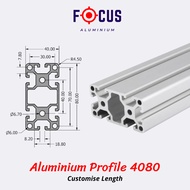 [ 40 X 80 ] HEAVY DUTY ALUMINIUM PROFILE 4080 40x80 FOR SIMULATOR RIG [ CUSTOMIZE LENGTH ]