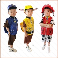 YT1 PAW Patrol Children Cosplay Costume Suit Top Pants Hat Bag Chase Marshall Rocky Zuma Skye Rubble Cloth Gift For Kid