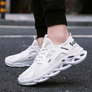 Sepatu Olahraga Supreme Putih Ringan Empuk Sol Tebal Anti Licin Impor - Lightweight Running Shoes Fu