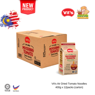 (Carton) NEW Vits Air Dried Tomato Noodles / Mi Kering Tomato (400g x 12packs)