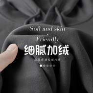 Super Warm Australian FleeceDark Night Gray 600g Heavy Vintage Fleece Lining Thickened Hooded Sweats