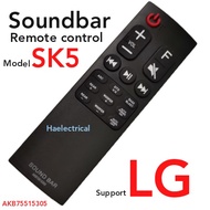 LG SK5 AKB75515305 Soundbar Remote Control
