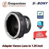 - Svbony SV149 Canon DSLR EF/EF-S to 1.25 inch Eyepiece Lens Adapter