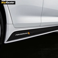 2 Pcs Car Door Side Skirt Stripes Sticker M Performance Body Vinyl Decal For BMW F20 F30 F15 F16 G30