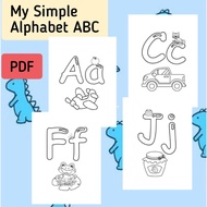 My English Alphabet (PDF) ABC Colouring Pages | Printable Softcopy PDF