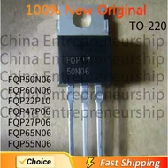 5 PCS TO-220 FQP FQP50N06 FQP60N06 FQP22P10 FQP47P06 FQP27P06 FQP65N06 FQP55N06 MOSFET 100% Quality 