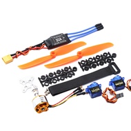 2200KV Brushless Motor 30A ESC XT60 Plug SG90 9G Micro-Servo 6035 Propeller for RC Fixed Wing Plane 