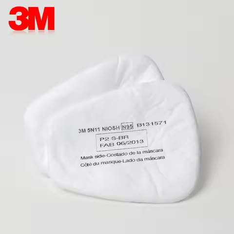 10pcs Original 3M 5N11 Dust-Proof Cotton Filter Replaceable For 6200/7502/6800 Chemical Respirator G