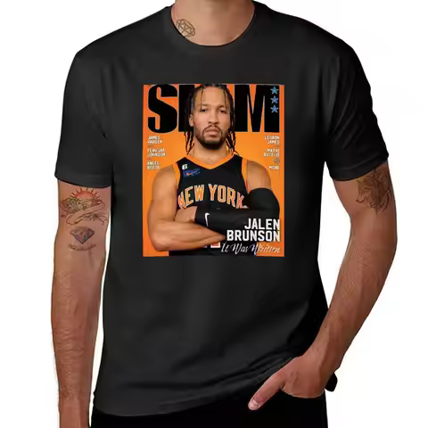 Jalen Brunson T Shirt T-Shirt plain boys whites korean fashion mens graphic t-shirts hip hop