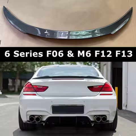 For BMW 6 Series F06 & M6 F12 F13 Carbon Fiber Rear Trunk Spoiler Tail Wing 640i 640d 650i 2011 - 20