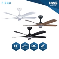 FIERO ALVIA 56L 56" Inch 5 Blades 24 Speed DC Ceiling Fan with Remote