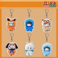 Anime keychain Naruto Sasuke Kakashi Sakura Hinata Gaara Chibi Acrylic cute decoration book bag gift