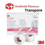 3M TRANSPORE Surgical Tape 1.25cm/2.5cm/5cm (1527)