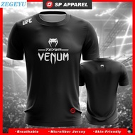 new arrival!! UFC team Venum ultra-fine fiber regular cut casual loose short sleeved men's and women