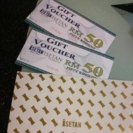 Isetan cash voucher worth RM100.  (RM50  x 2 pieces)