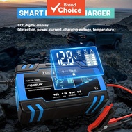 Eu Plug 12v 24v Car Battery Charger 8a 4a Smart Pulse Repair Fast Charger for Agm Gel Wet Lead Acid