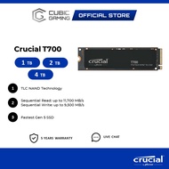 Crucial T700 With Heatsink/Non-Heatsink PCIe Gen5 NVMe M.2 Portable Internal Solid State Drive SSD (